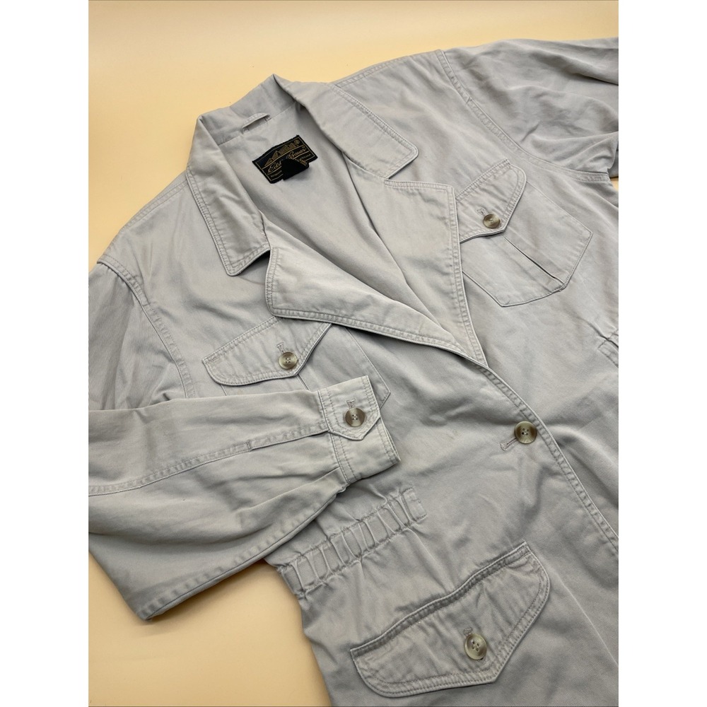 90'S Eddie Bauer Cotton Jacket Women's Size Small Vintage Cinch‎ Waist